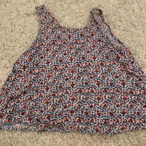 Flowy cropped tank top